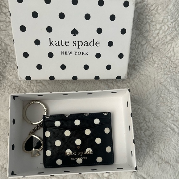 Kate Spade set with key chain and card holder - Picture 1 of 8